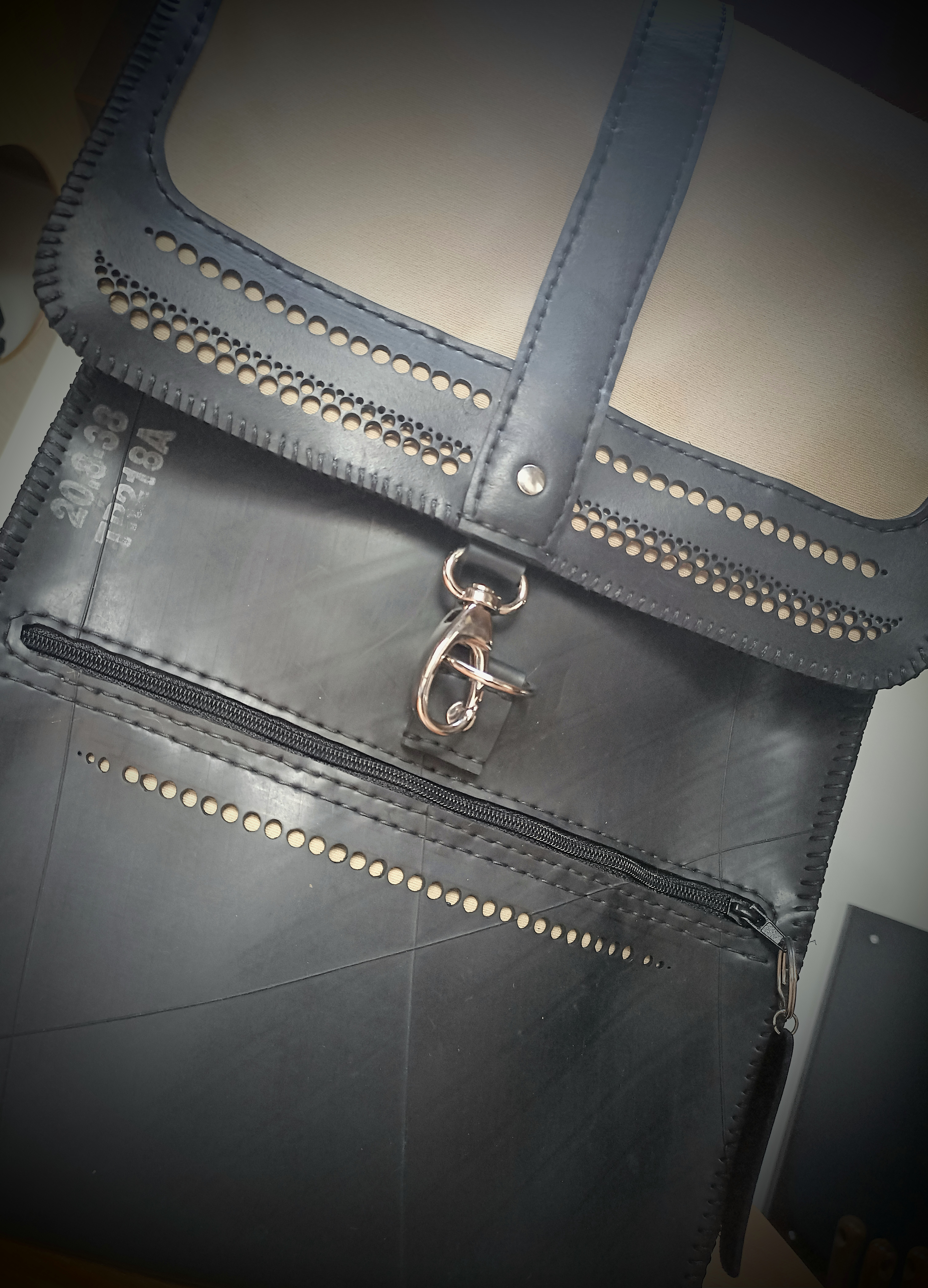 Sac à dos personnalisé en chambre à air recyclée